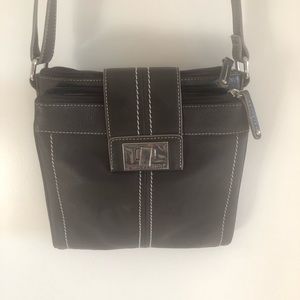 Brown leather cross body